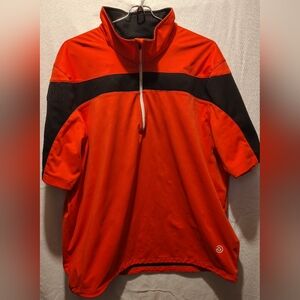 Galvin Green Windstopper 1/4 Zip Orange & Black Golf Pullover Size XL NWOT